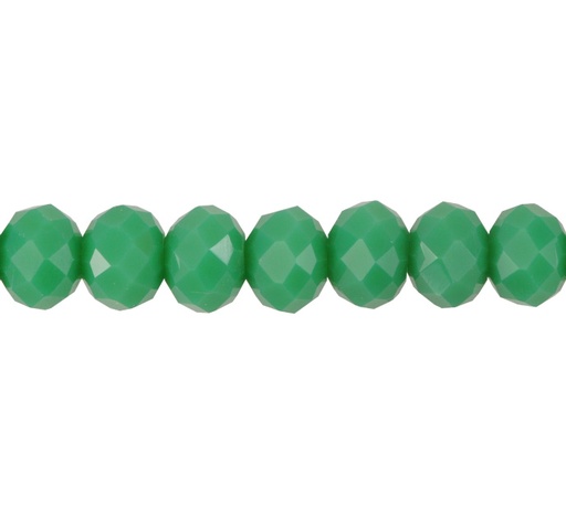 [31137] Murano rondela facetada 6mm verde 94 x 100 unds