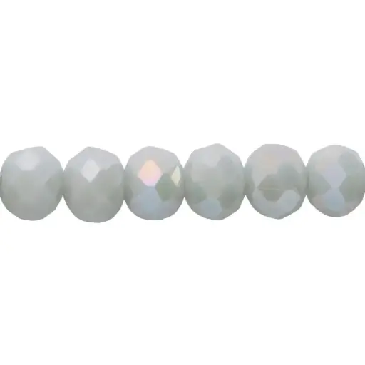 [02646] Murano rondela facetada 6mm light grey 70 x aprox 95unds