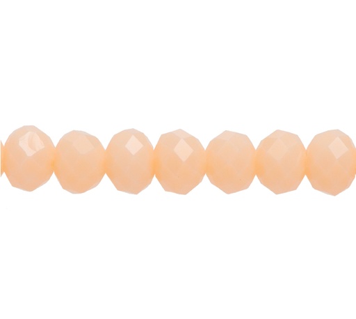 [12875] Murano rondela facetada 6mm piel 87-1 x 95und