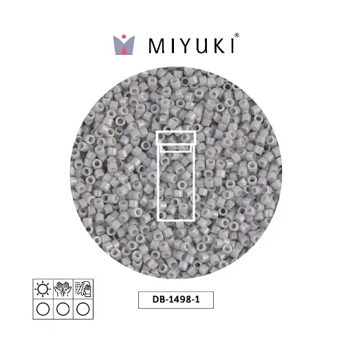 [21790] Miyuki delica 11/0 DB1498-1 opaco claro smoke x 3g