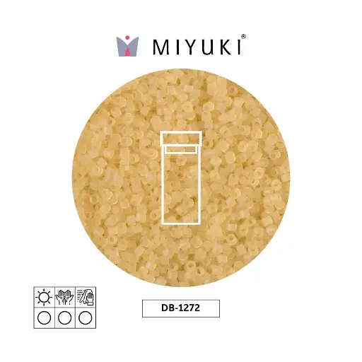 [23290] Miyuki delica 11/0 DB1272 transparente mate claro beige x 3g