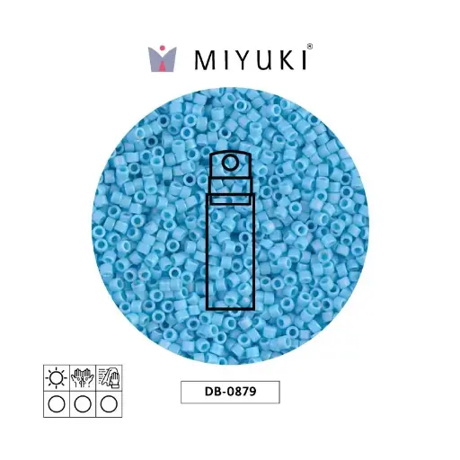 [03047] Miyuki delica 11/0 DB0879 cielo azul AB opaco mat x 10g