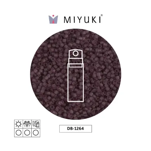 [17340] Miyuki delica 11/0 DB1264 mate transparente mauve x 10g