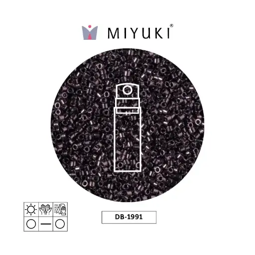 [10638] Miyuki delica 11/0 DB1991 metalizado french plum x 10g