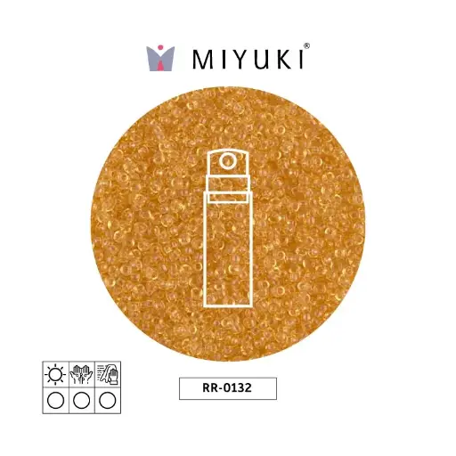 [32110] Mostacilla Miyuki rocalla 15/0 RR0132 transparente claro amarillo x 10g