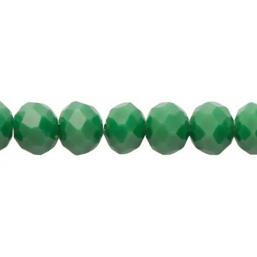 [12568] Murano rondela facetada 6mm green turquoise 76-1AB x 95und