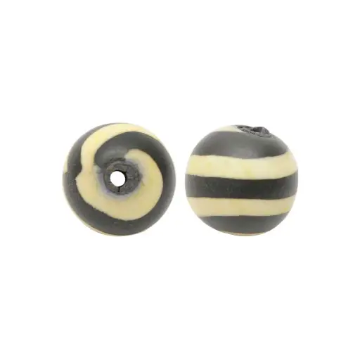 [02553] Fimo redonda 12mm 10-092 cebra negro/blanco x und