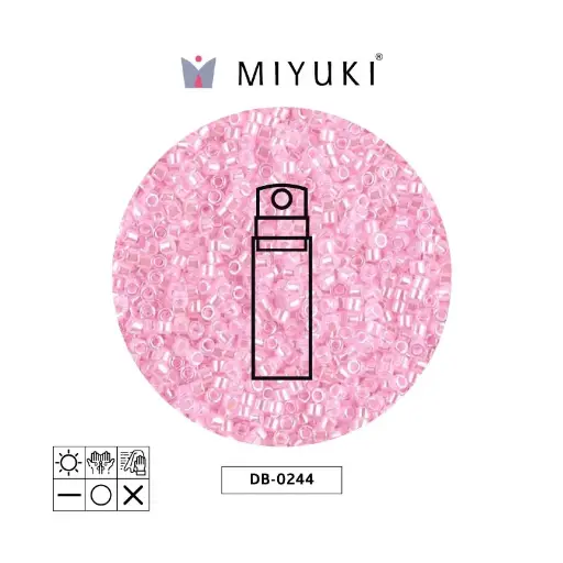 [23094] Miyuki delica 11/0 DB0244 forrado claro rosado x 10g