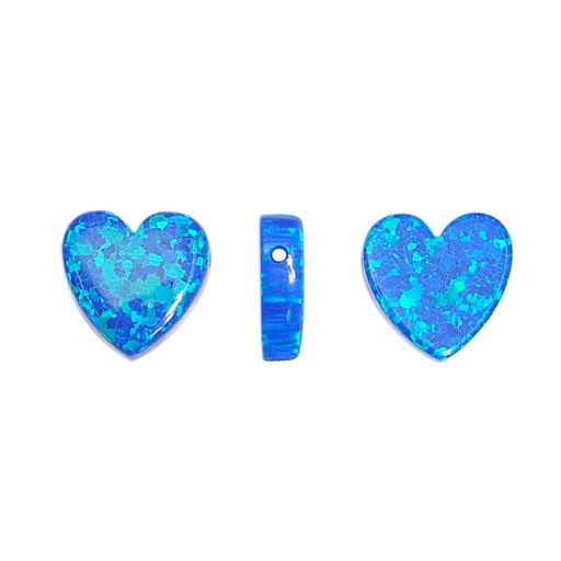 [27230] Corazon opal 10mm azul 50 x und