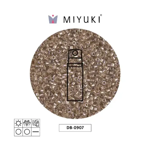[29324] Miyuki delica 11/0 DB0907 sparkling beige forrado cristal x 10g