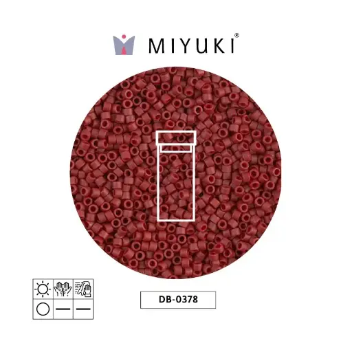 [32460] Miyuki delica 11/0 DB0378 matt metalizado oscuro maro x 3gr