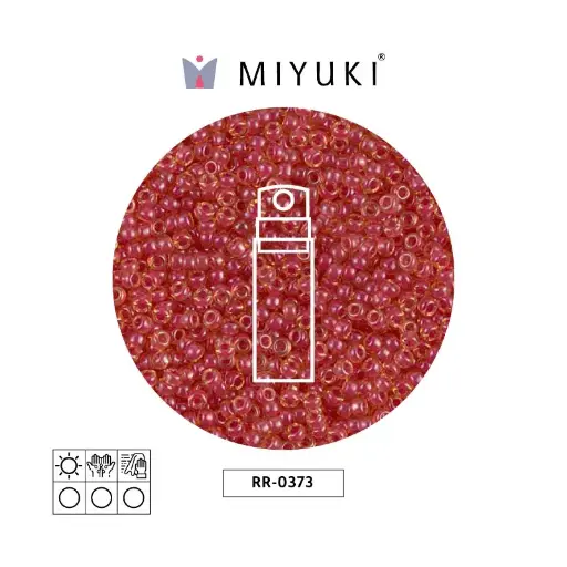 [24511] Mostacilla Miyuki rocalla 11/0 RR0373 oscuro rosado forrado brillo x 10g