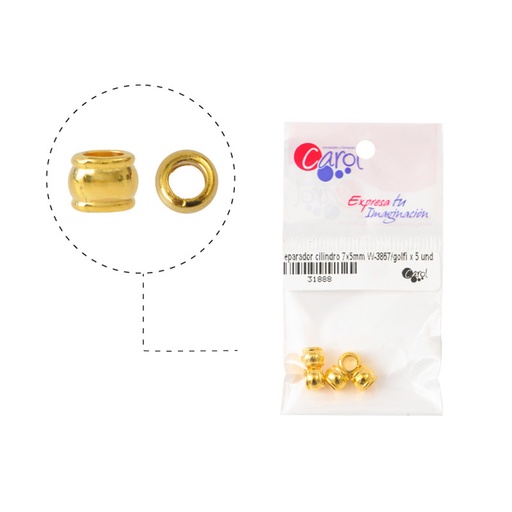 [31888] Separador cilindro 7x5mm W-3867/Golfi x 5 und
