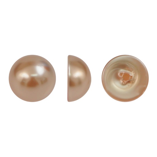 [06979] Media perla sintetica base plana 1H 10mm bronce CX-944 x ud