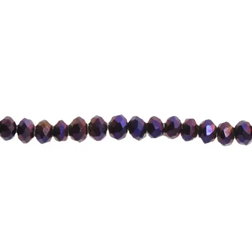 [27498] Murano rondela facetada 2mm vitrail light 97 x 160unds