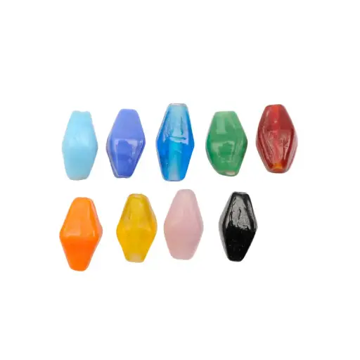 [24835] Vidrio hindu 901 9x14mm varios colores x und
