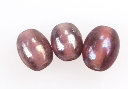 [15991] Vidrio hindu 6x8mm oval 109-G purpple AB x und