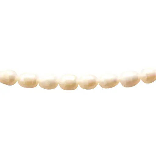 Perla biwa rice 9x10mm x 35cms (32 unds aprox)