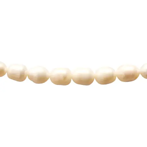 Perla biwa rice 11x12mm x 35cms (29 unds aprox)