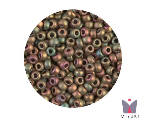 [17204] Mostacilla Miyuki rocalla 8/0 RR2035 mate opaco khaki AB x 50g