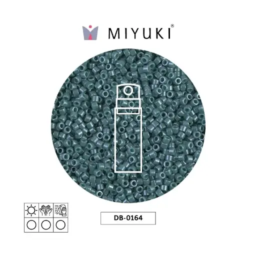 [31101] Miyuki delica 11/0 DB0264-1 opaco mallard lusterr x 10g