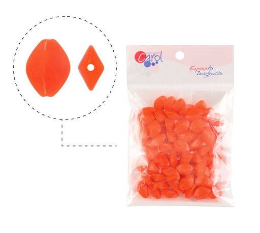[26249] Acrilico oval 17x14mm AAB-51153-17 naranja E-27 x 50g(Aprox 68und)
