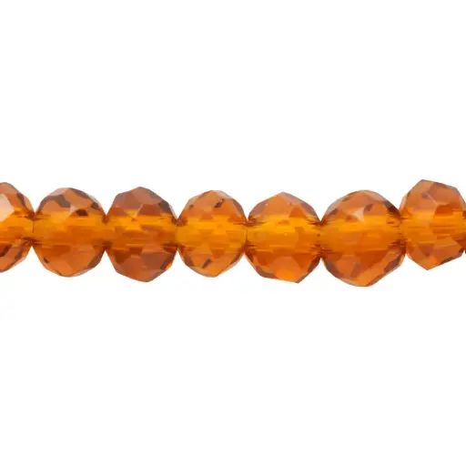 [15838] Murano rondela facetada 2mm cafe 19 x 140unds