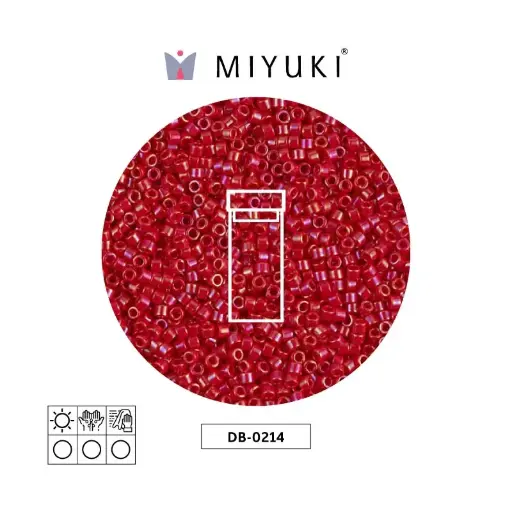 [10508] Miyuki delica 11/0 DB0214 rojo lusterr opaco x 3g