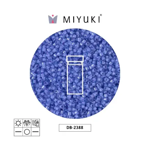 [10367] Miyuki delica 11/0 DB2388 color forrado lila x 3g