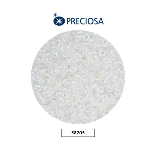[12026] Mostacilla checa preciosa 10/0 2mm 58205 LP cristal AB x 500g