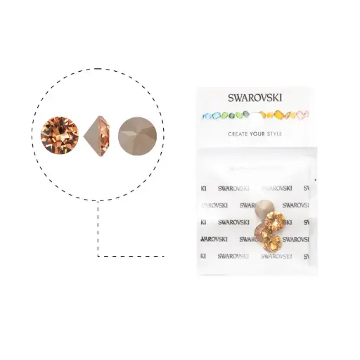 [06548] 1088 swarovski chaton light colorado topaz F SS39 x 4unds
