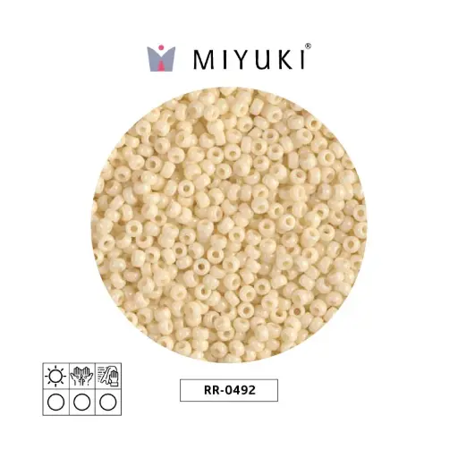 [27297] Mostacilla Miyuki rocalla 11/0 RR0492 opaque dark cream x 250g