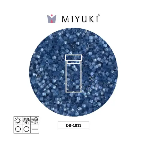 [06135] Miyuki delica 11/0 DB1811 dusk azul satinado x 3g