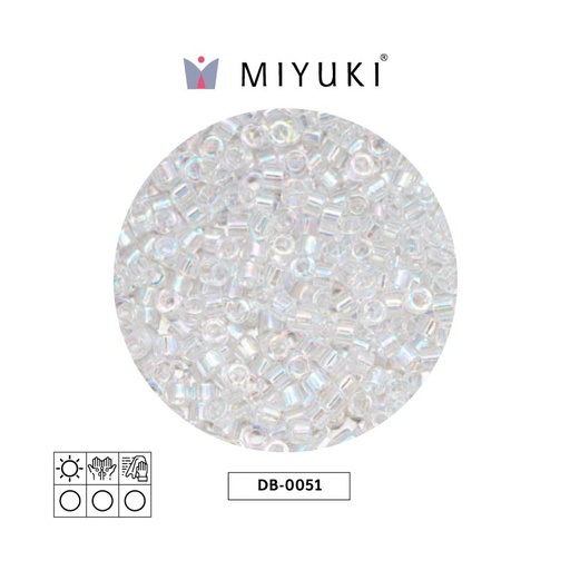 [28457] Miyuki delica 11/0 DB0051 crystal AB x 50g