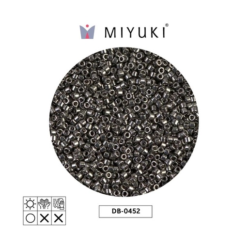 [22591] Miyuki delica 11/0 DB0452 metalizado khaki x 50gr