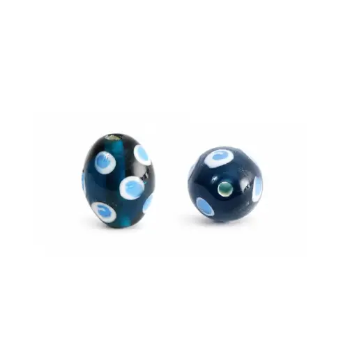 [05664] Vidrio Hindú Rice 10x13mm Capri Blue BGT-OV 97 x und