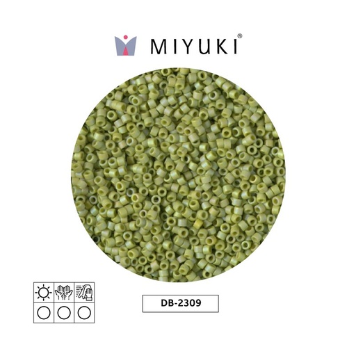 [22391] Miyuki delica 11/0 DB2309 opaco glaz seaweed AB x 50g