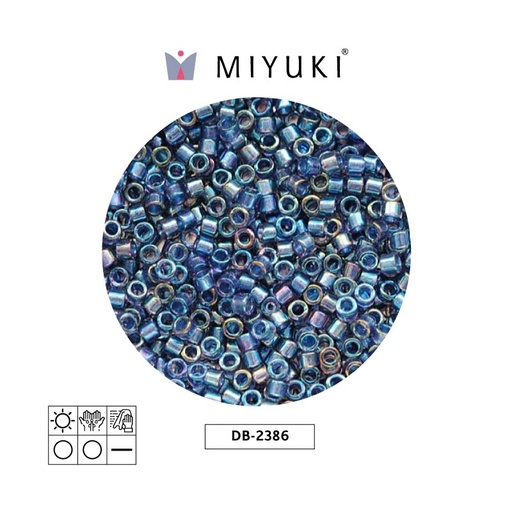 [13373] Miyuki delica 11/0 DB2386 color forrado night cielo x 50g