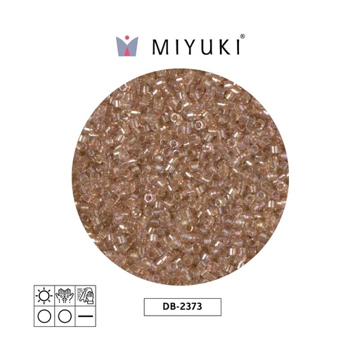 [13386] Miyuki delica 11/0 DB2373 color lined blush x 50g
