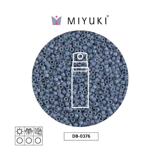 [30582] Miyuki delica 11/0 DB0376 mate metalizado claro verde x 10g