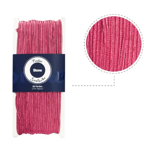 [06403] Cordon soutache N.160 marsala 3mm x 30yd