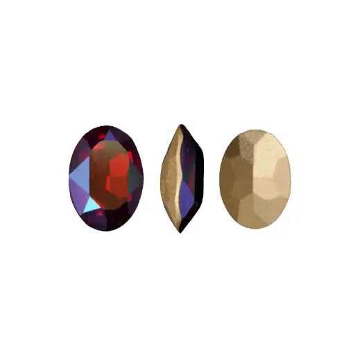 [08158] 4120CH oval 10x14mm 208SI siam x und