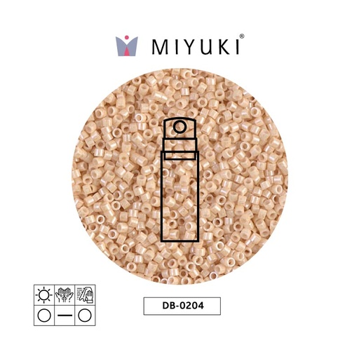 [31096] Miyuki delica 11/0 DB0204 claro beige Ceylon perlado x 10g