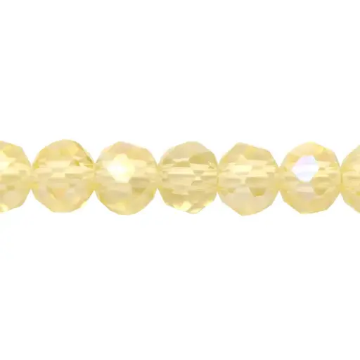 [09086] Murano rondela facetada 4mm smoked topaz 12 x 145unds