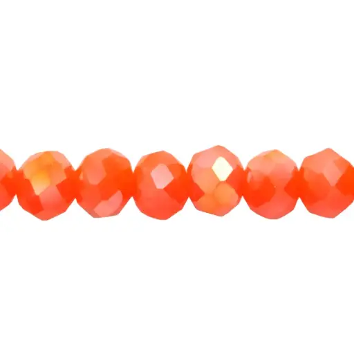 [07197] Murano rondela facetada 3mm salmon 79 x aprox 140unds