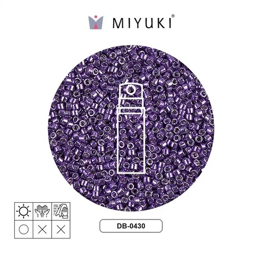 [29602] Miyuki delica 11/0 DB0430 metallic purple x 10gr