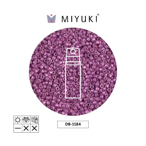 [29626] Miyuki delica 11/0 DB1184 galvanizado sf fucsia x 10gr