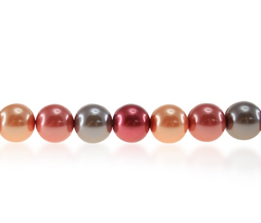 [15764] Perla vidrio 6mm mix rosas 2 x 135unds