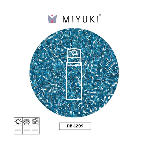 [29661] Miyuki delica 11/0 DB1209 silver lined ocean blue x 10g