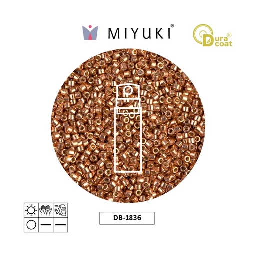 [30767] Miyuki delica 11/0 DB1836 galvanized muscat x 10gr